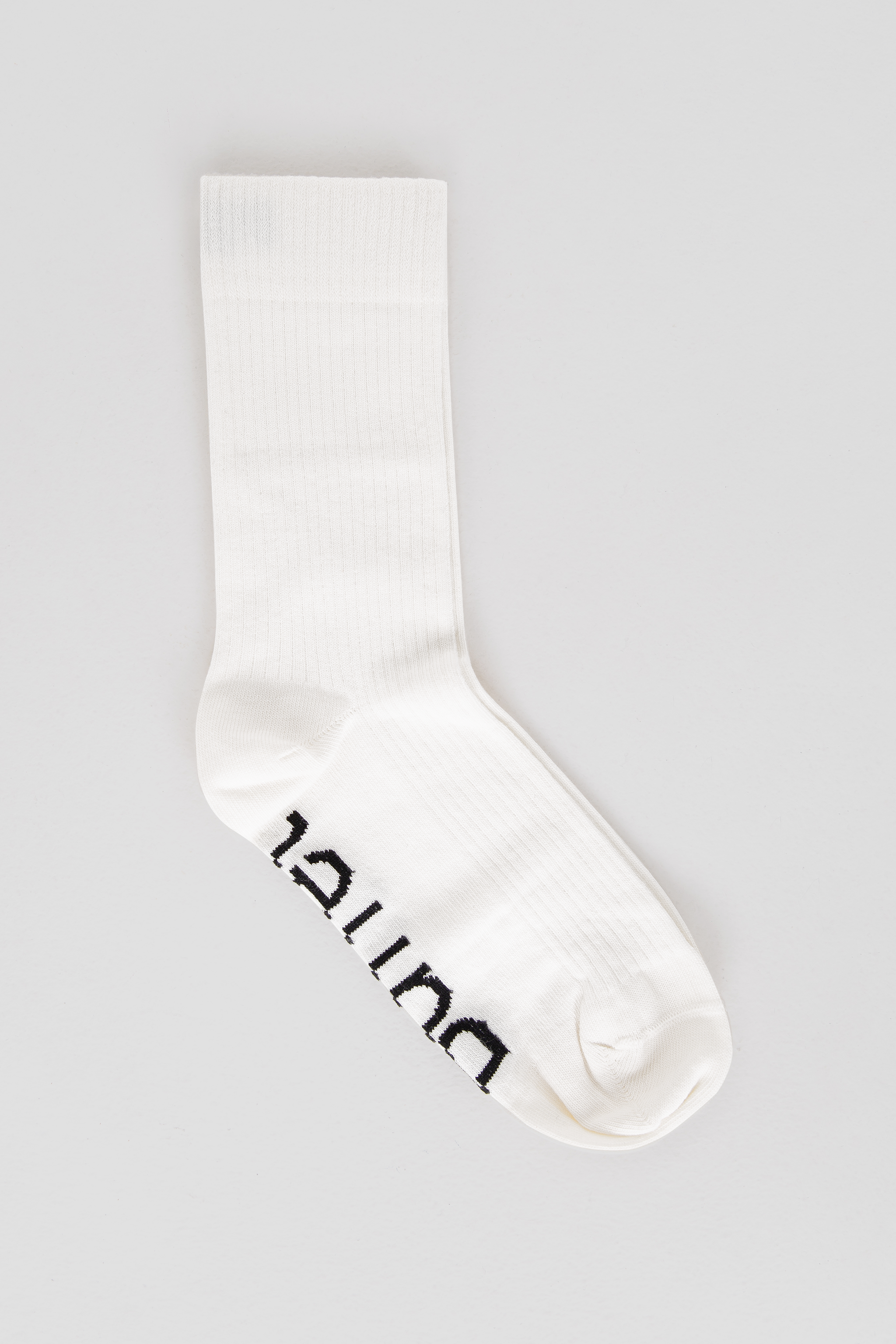 Off-white rib socks