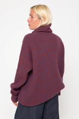 Virgin wool turtleneck sweater