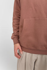 Brown unisex hoodie