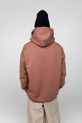 Brown unisex hoodie