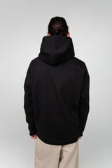 Black unisex hoodie