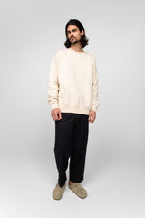 Beige unisex sweatshirt