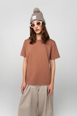 Brown unisex T-shirt