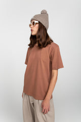 Brown unisex T-shirt