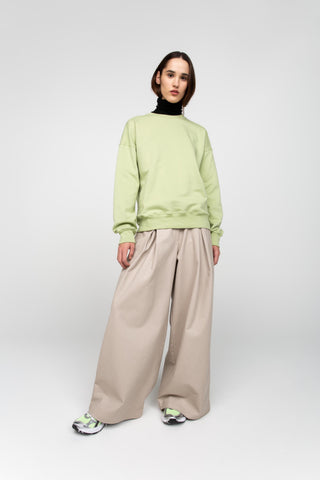 Green unisex sweatshirt