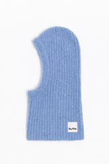 Steel blue alpaca balaclava