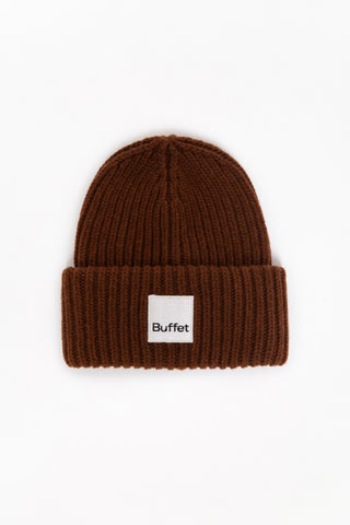 Brown chunky beanie