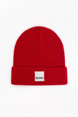 Red classic merino beanie