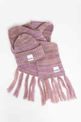 Multi chunky mohair beanie