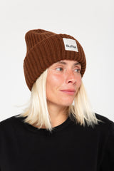 Brown chunky beanie