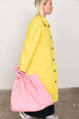 Yellow rubberized car coat