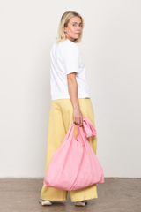 Yellow wide tailored trousers