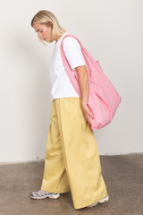 Yellow wide tailored trousers