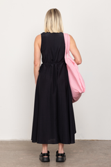 Black wrap dress