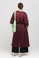 Burgundy kimono coat