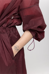 Burgundy kimono coat