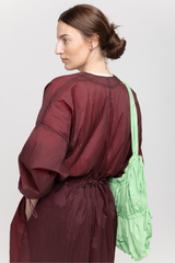 Burgundy kimono coat