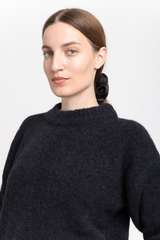 Black alpaca sweater