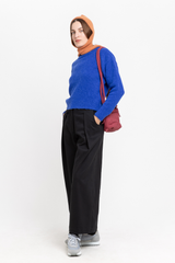 Royal blue alpaca sweater