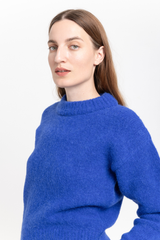 Royal blue alpaca sweater