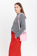 Melange grey alpaca sweater