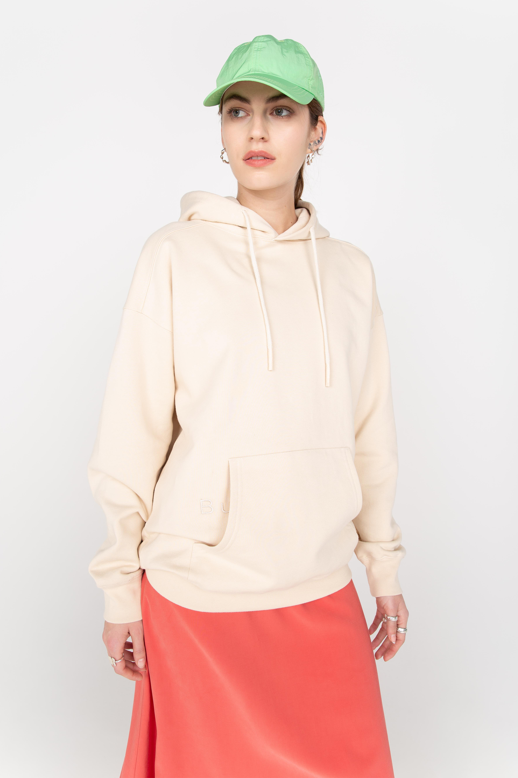 Beige unisex hoodie