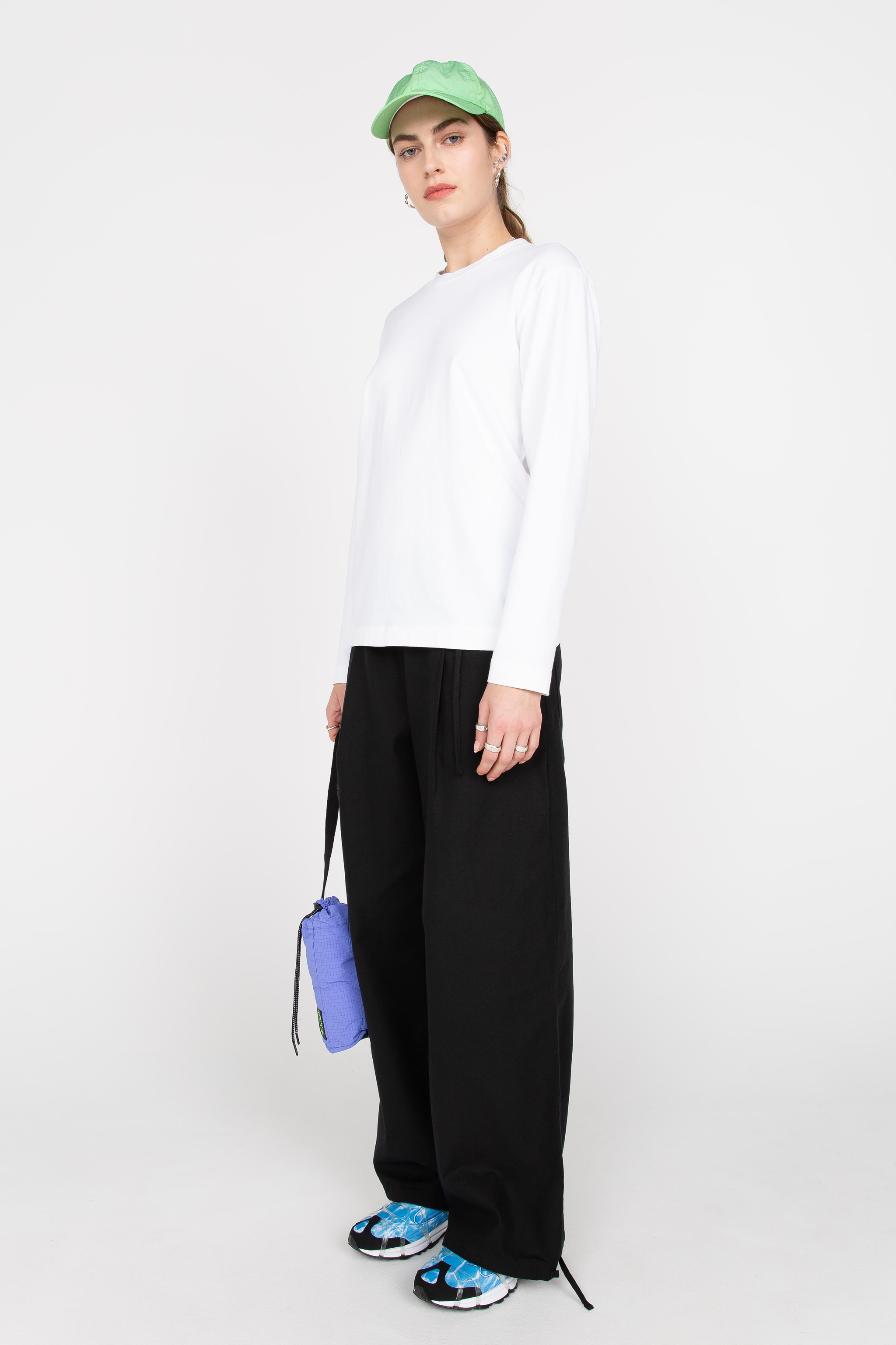 Black relaxed trousers