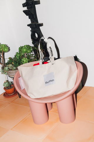 Buffet x Novesta off-white carry all bag