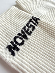 Off-white rib logo socks