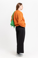 Orange alpaca cardigan