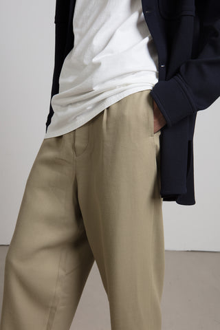 Taupe wool trousers
