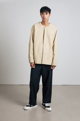 Sand raglan overshirt