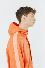 Orange unisex windrunner jacket