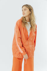 Orange unisex windrunner jacket