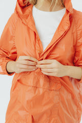 Orange unisex windrunner jacket