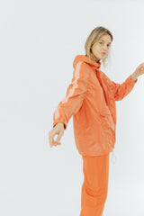 Orange unisex windrunner jacket