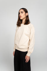 Beige unisex sweatshirt