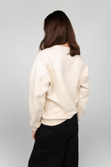 Beige unisex sweatshirt