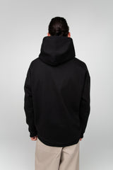 Black unisex hoodie