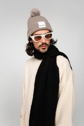 Black classic scarf