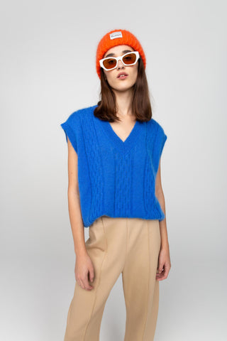Beige relaxed trousers