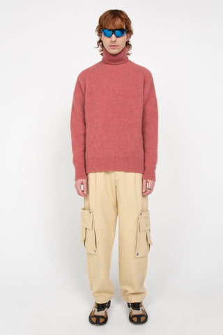 Pink rollneck sweater