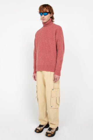 Pink rollneck sweater