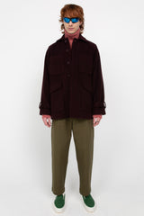 Burgundy men's coat