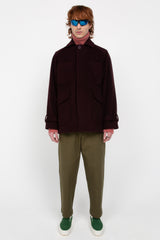 Burgundy men's coat