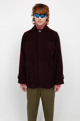 Burgundy men's coat