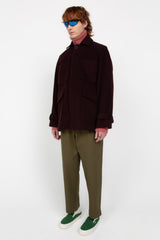 Burgundy men's coat