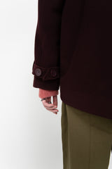 Burgundy men's coat