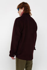 Burgundy men's coat