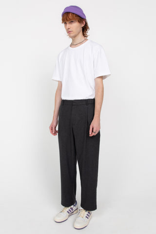 Charcoal men's tailored trousers
